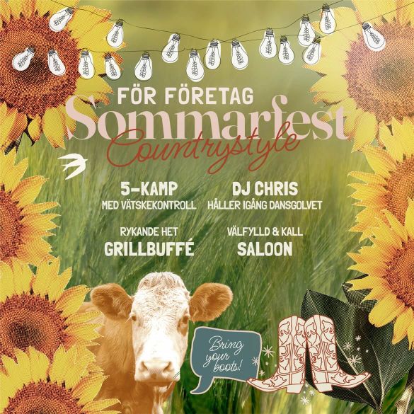 Sommarfest för företag – Countrystyle – Malmberga Loge i Kungsör