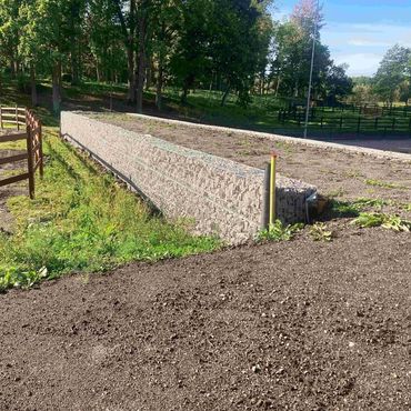 gabionmurar i Kvicksund