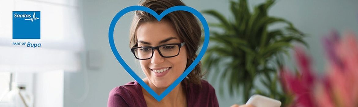 Girl with a heart around her face