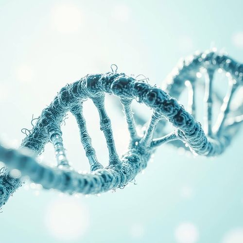 DNA double helix representing genomic health analysis
