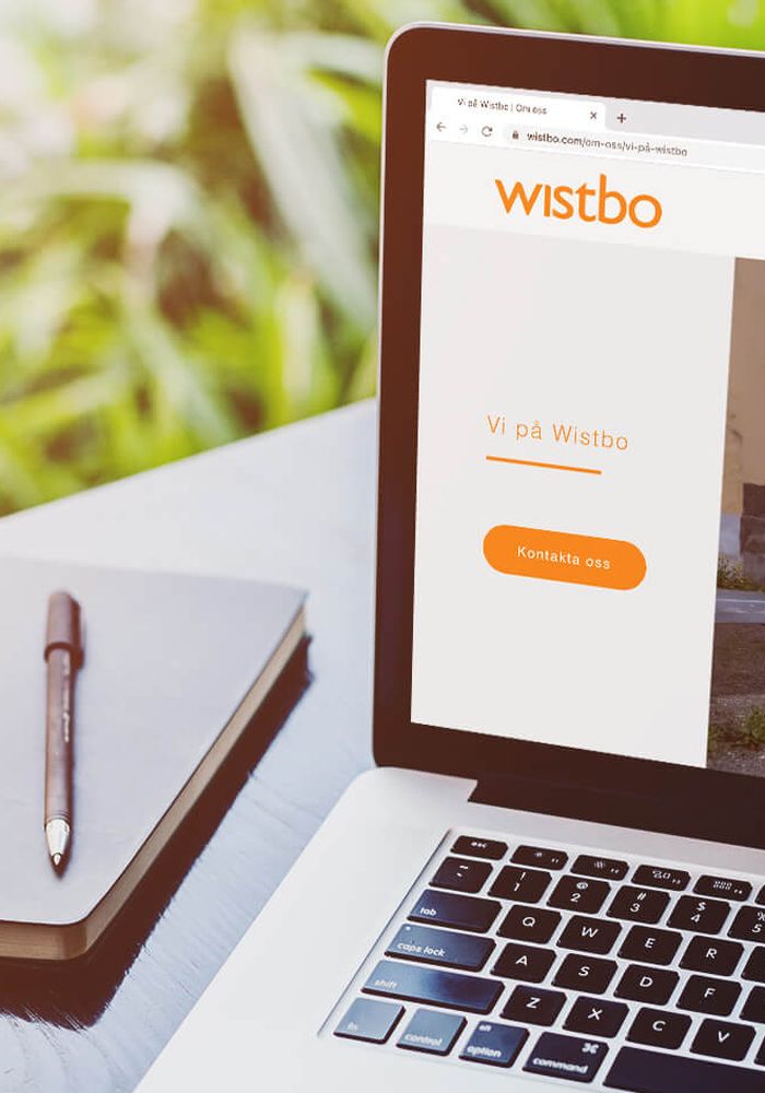 Wistbos hemsida som Beegleton har byggt 