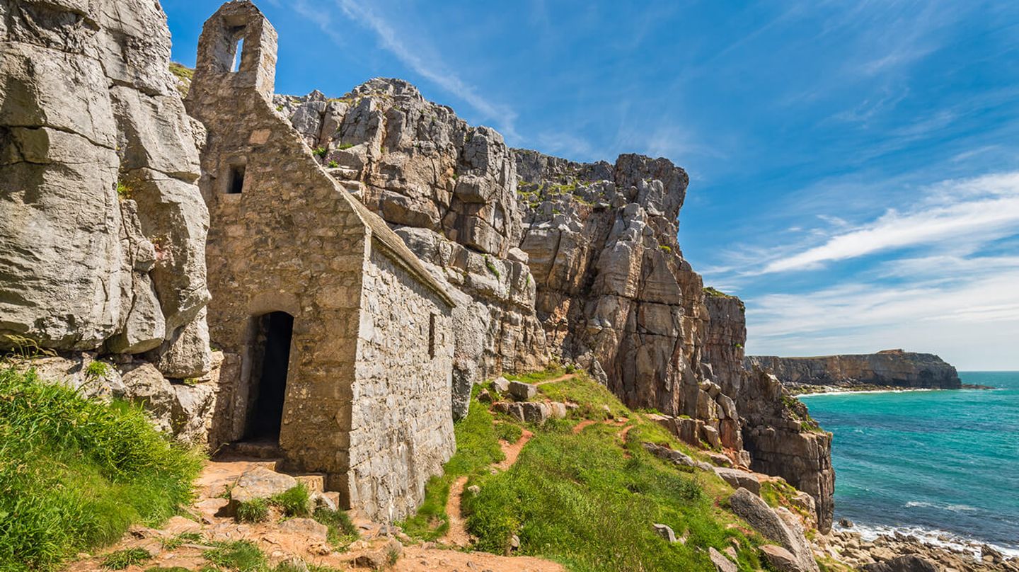 St Govans Chapel on the Pembrokeshire coast