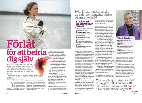 Uppsalg i artikel i tidningen Hälsa nr 12 2025