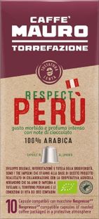 Caffé Mauro-Respect Peru-Nespresso kompatibla kapslar