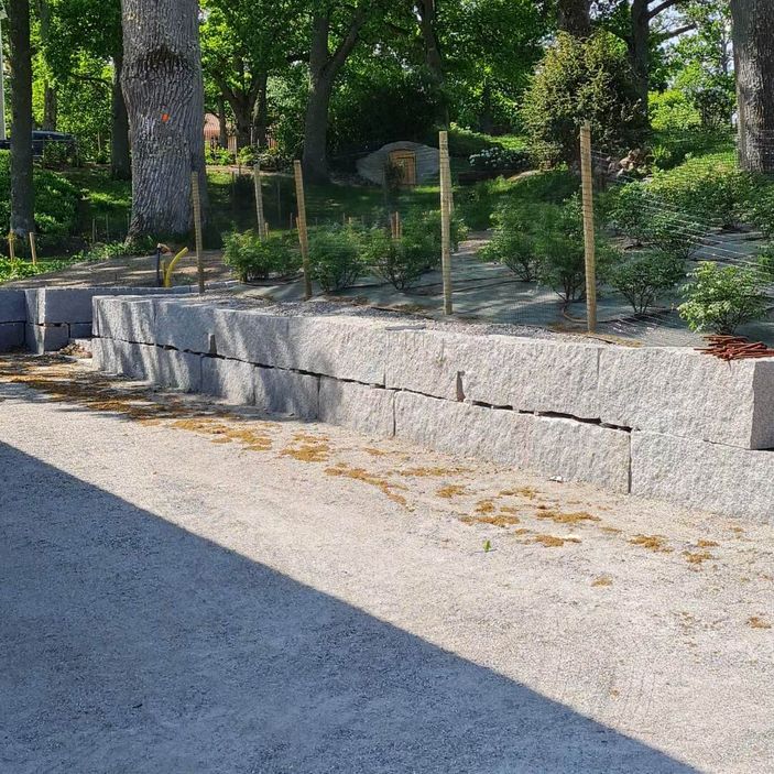 granitmur vid Hävla Bruk