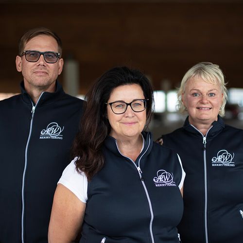 Gruppbild på AW Rekrytering & HRs tre konsulter