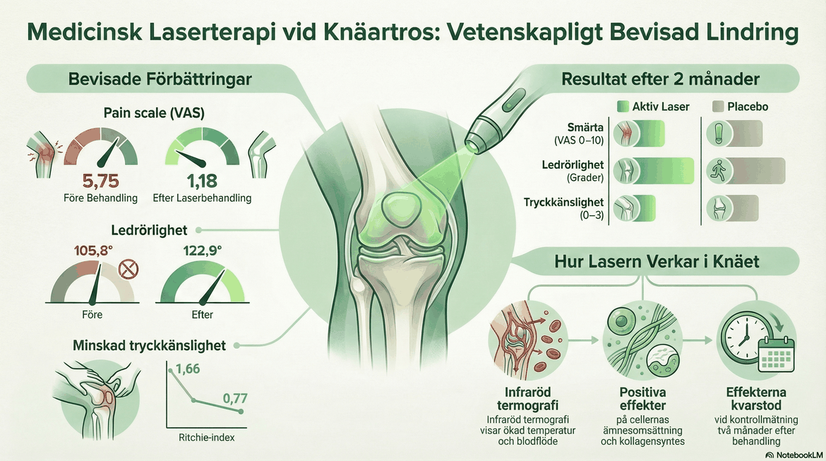 Behandla knäledsartros med medicinsk laser hos massageterapeuten göteborg ab