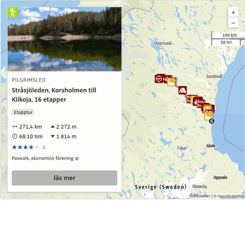 Stråsjöleden. pilgrimsvandring