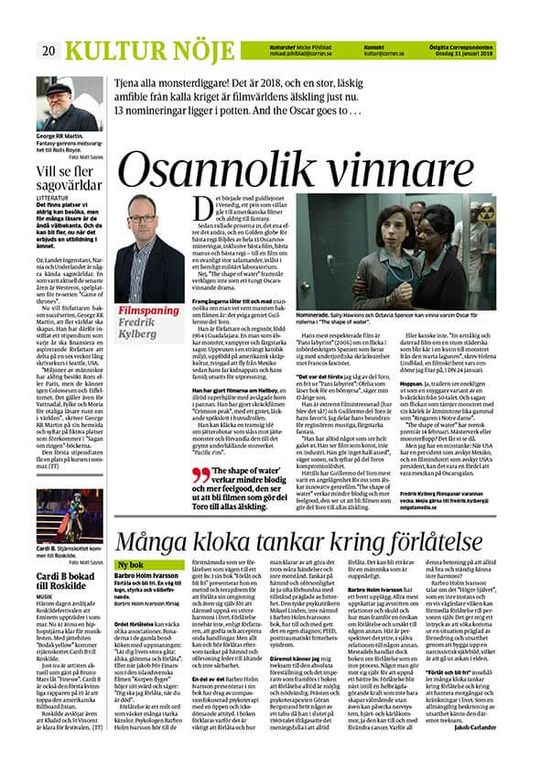 Recension i Östgöta correspondenten.