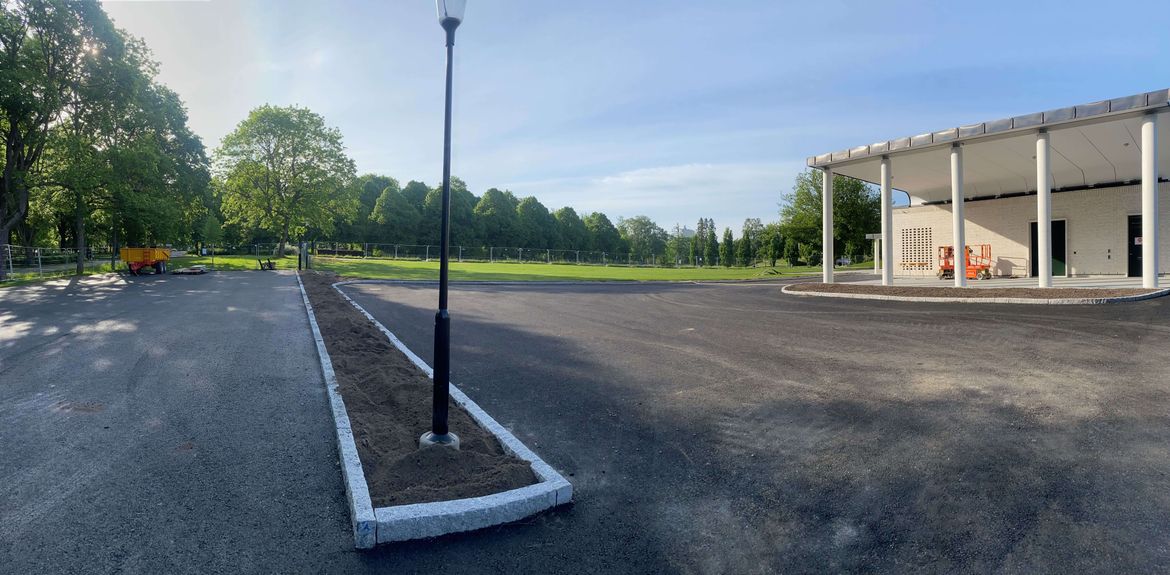 kantsten vid krematoriet i Norrköping