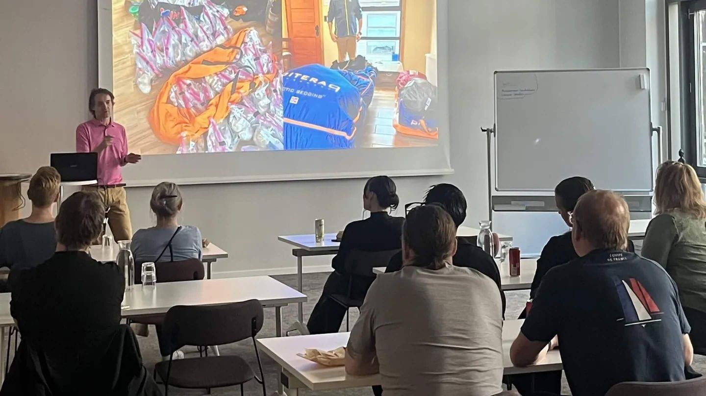 Per Nordström håller en inspirerande föreläsning
