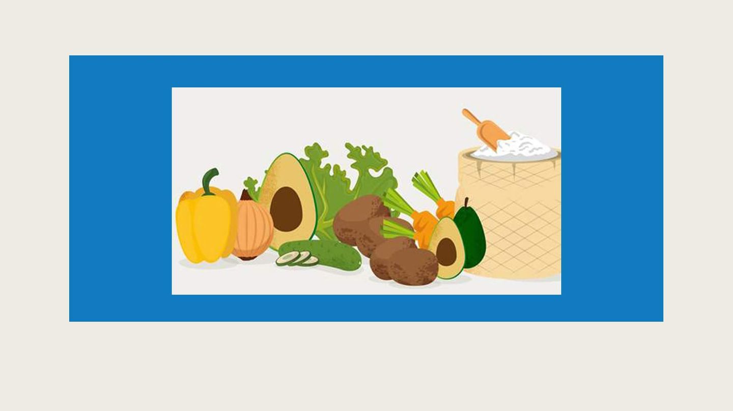 Mix of foods