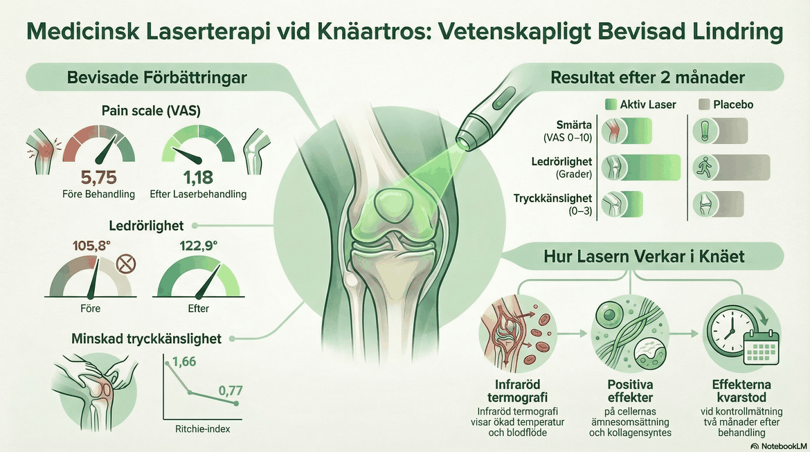 Behandla knäledsartros med medicinsk laser