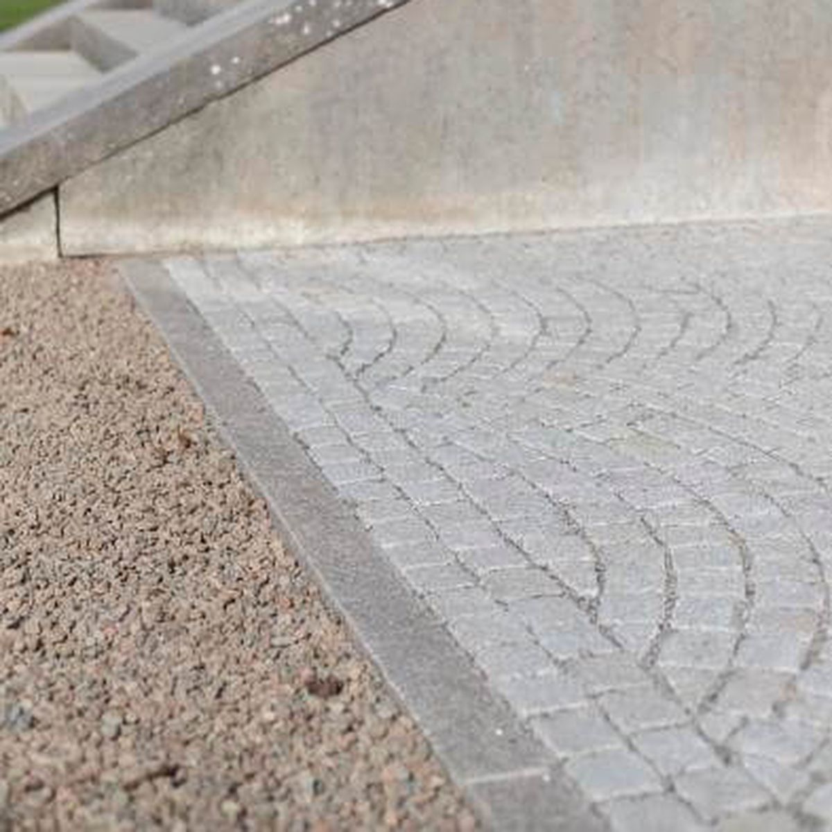 Gatsten i fint mönster