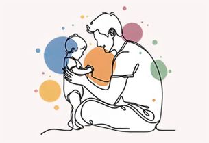För föräldrar och familjer – pappa med barn