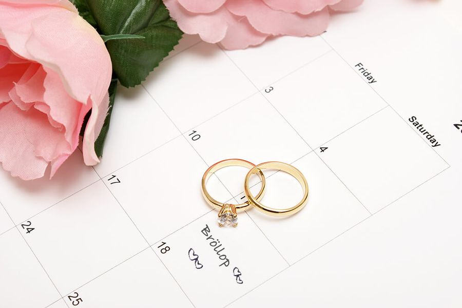 Datum för bröllop