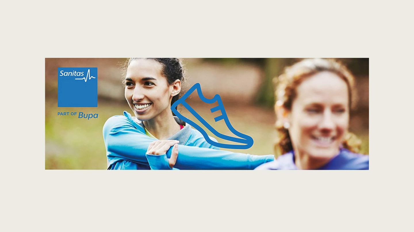 Female athletes stretching