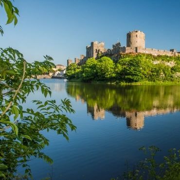 Pembroke Castle, located in Pembroke Town