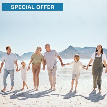 Family on the beach