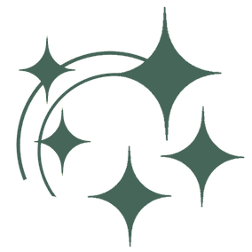Symbol med stjärnor som representerar Soul Resonance Realignment och nervsystemslugn