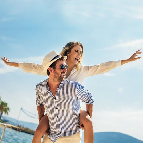A couple on the beach