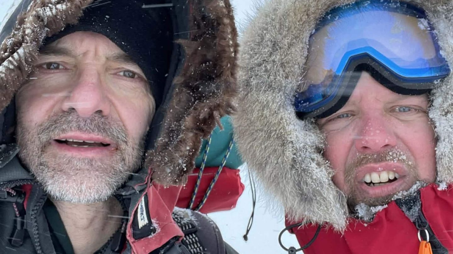 På fjället träffade jag Kjetil som har MS. Han hade skidat i en vecka. Snacka om mental styrka.