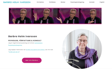 Barbro Holm Ivarssons webb