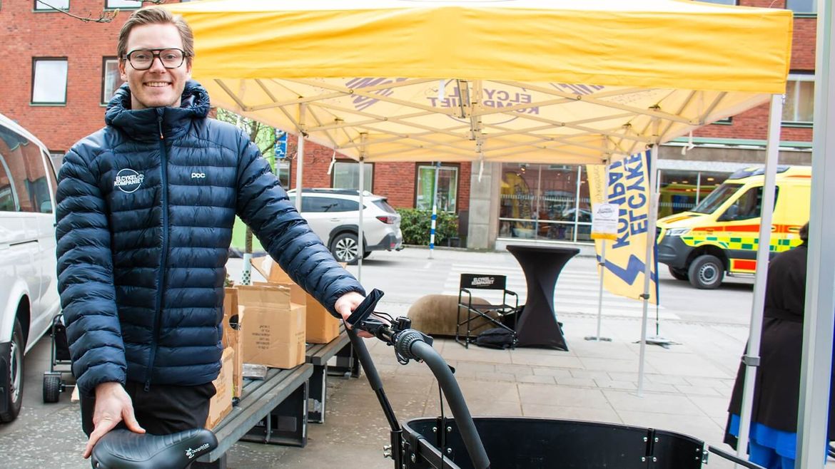 Edvin Arnstrand, grundare och delägare i Elcykelkompaniet