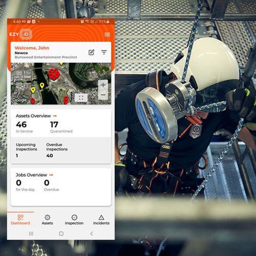 EZY iD – App för fallskyddsprodukter